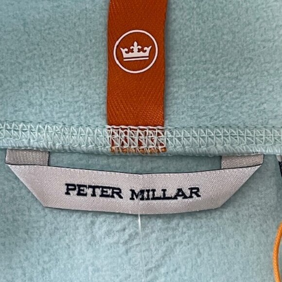 Peter Millar Men Thermal Flow Micro Fleece Light Blue Vest Two Way Full Zip XL - Picture 11 of 16